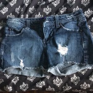 Denim shorts